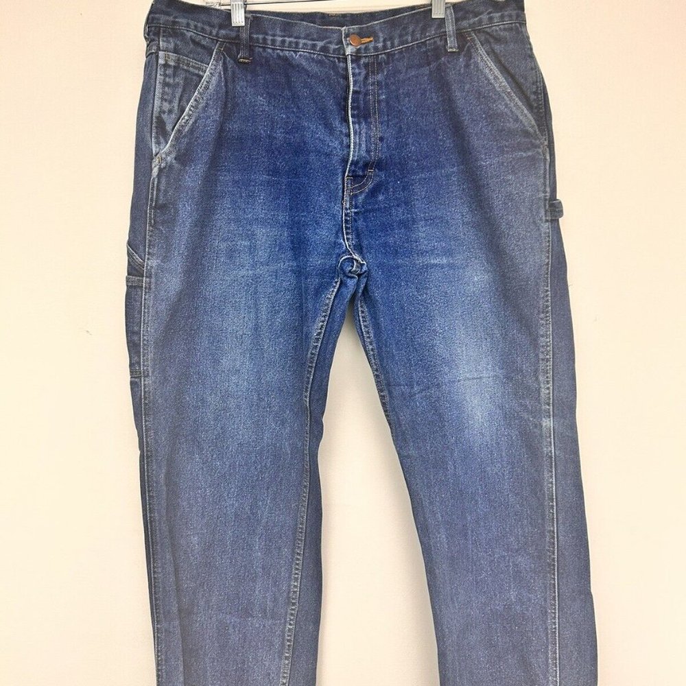 Wolverine FR mens carpenter jeans Fire Zero 40x30 no holes blue NFPA